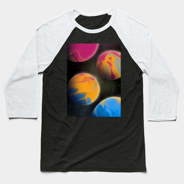 planetary pride.005 Baseball T-Shirt by iHolli